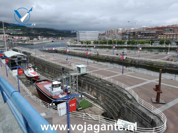Het havengebied van Bilbao