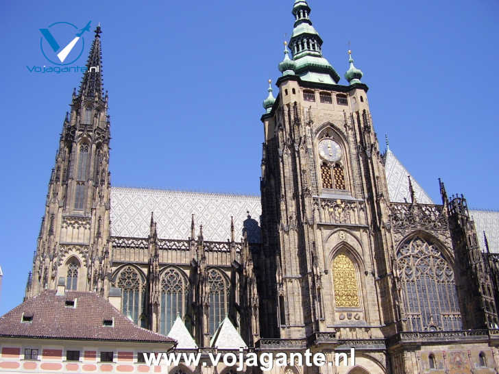 De Sint-Vituskathedraal in de Praagse Burcht Sint-Vituskathedraal Praag